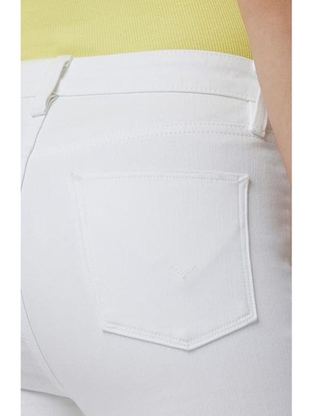 Hudson Women's Holly High-Rise Flare Barefoot White Size 25 New With Tag - Picture 3 of 8